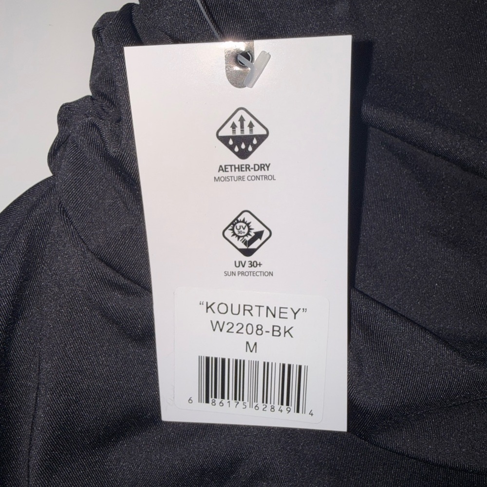 NWT DUC Women's Kourtney Skirt Black with White Built In Shorts original $60 - Picture 4 of 9